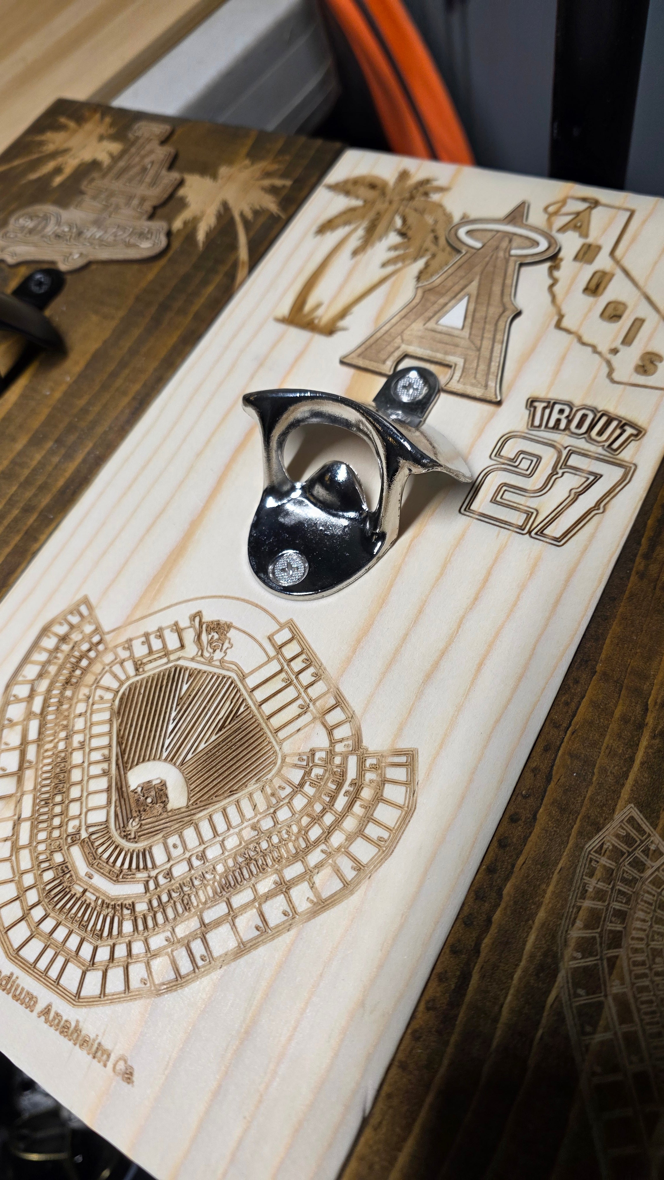 Custom laser-engraved bottle opener