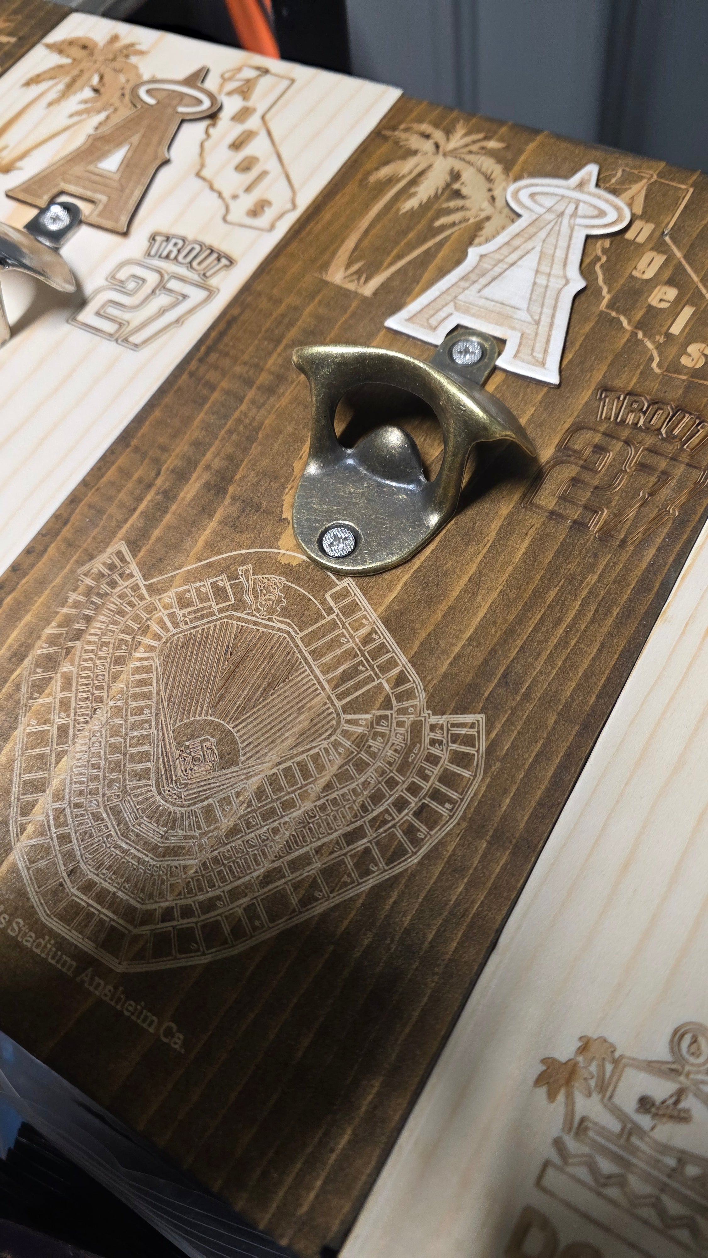 Custom laser-engraved bottle opener