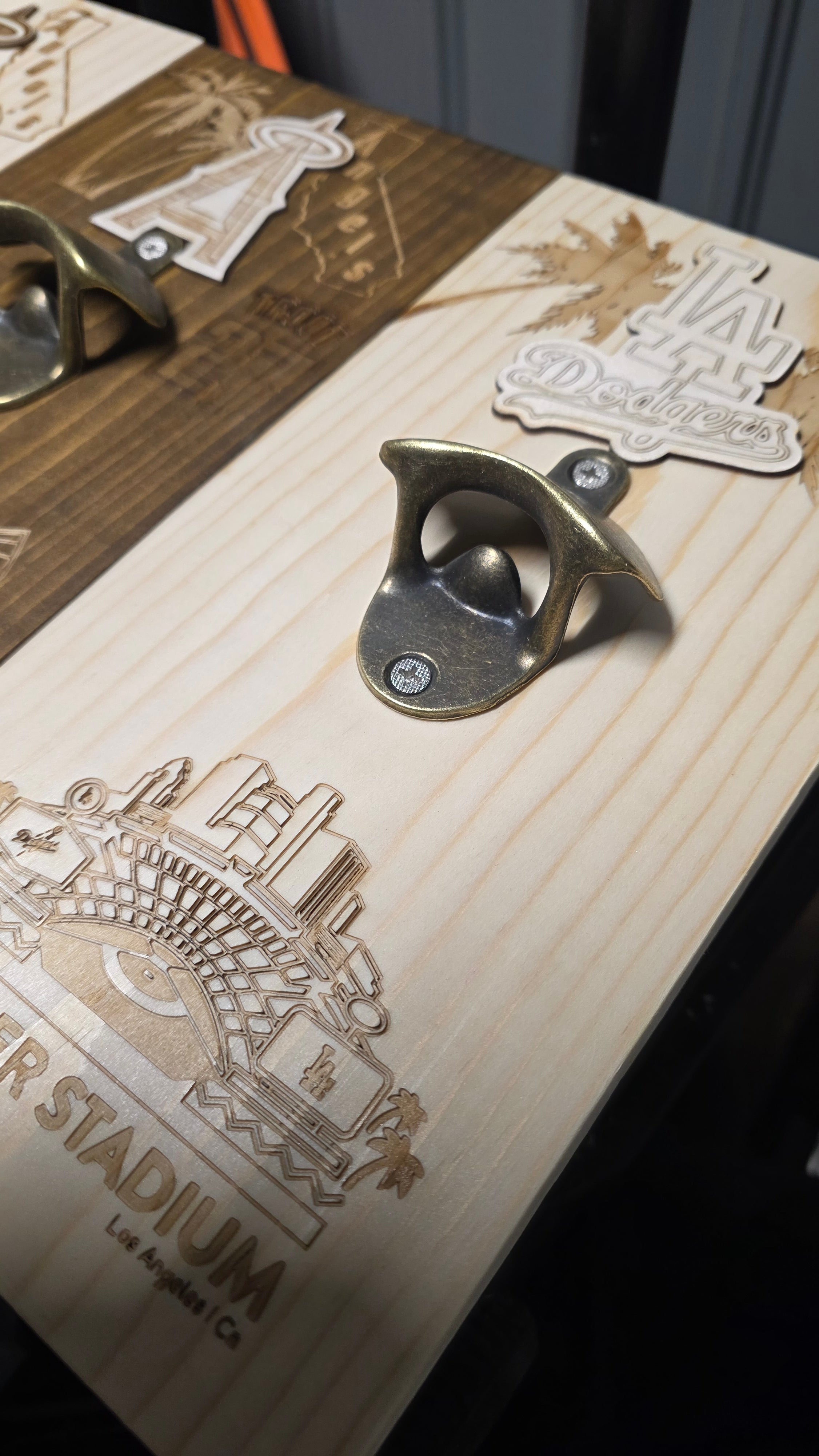 Custom laser-engraved bottle opener
